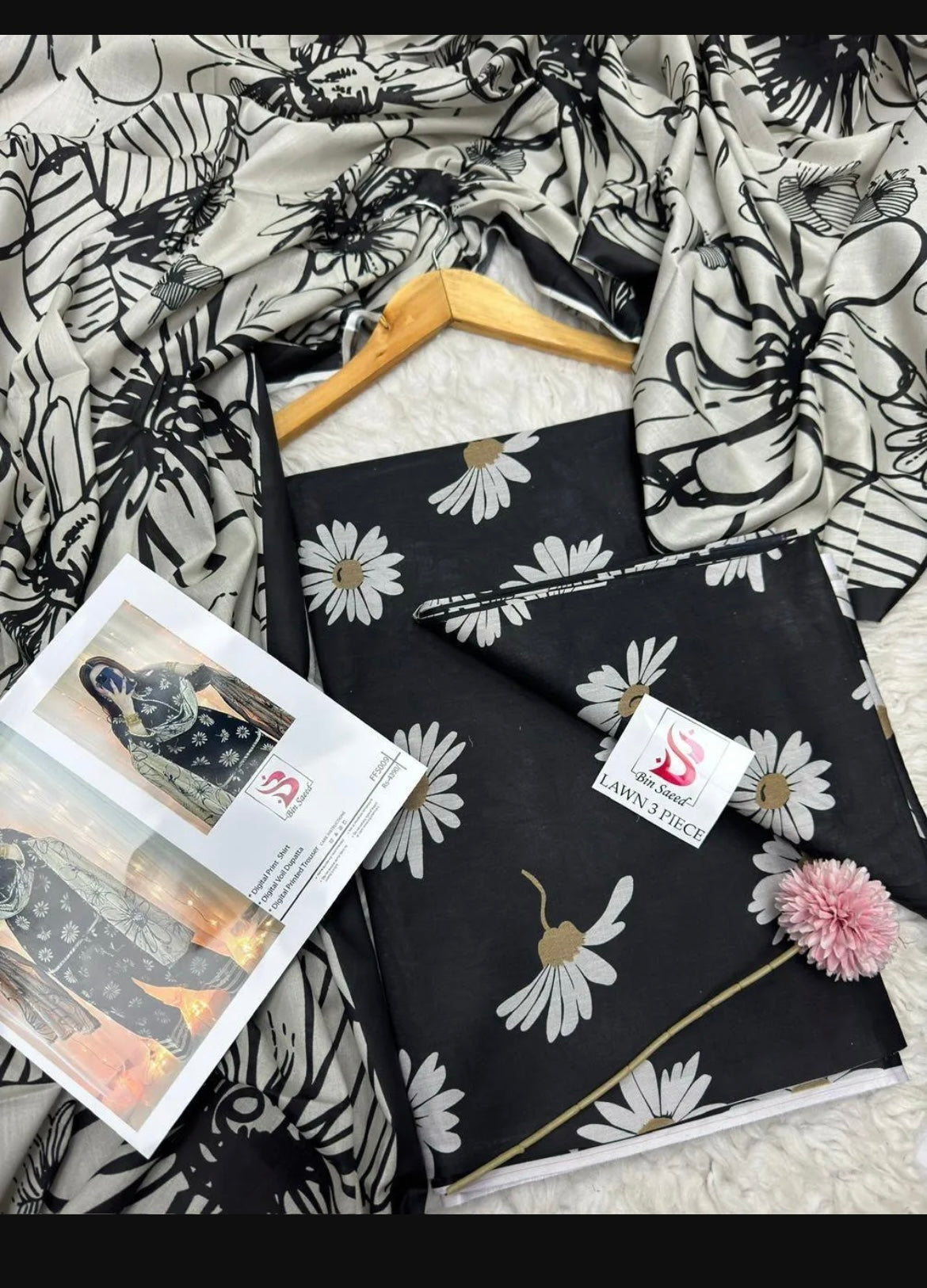 3 piece lawn printed suit