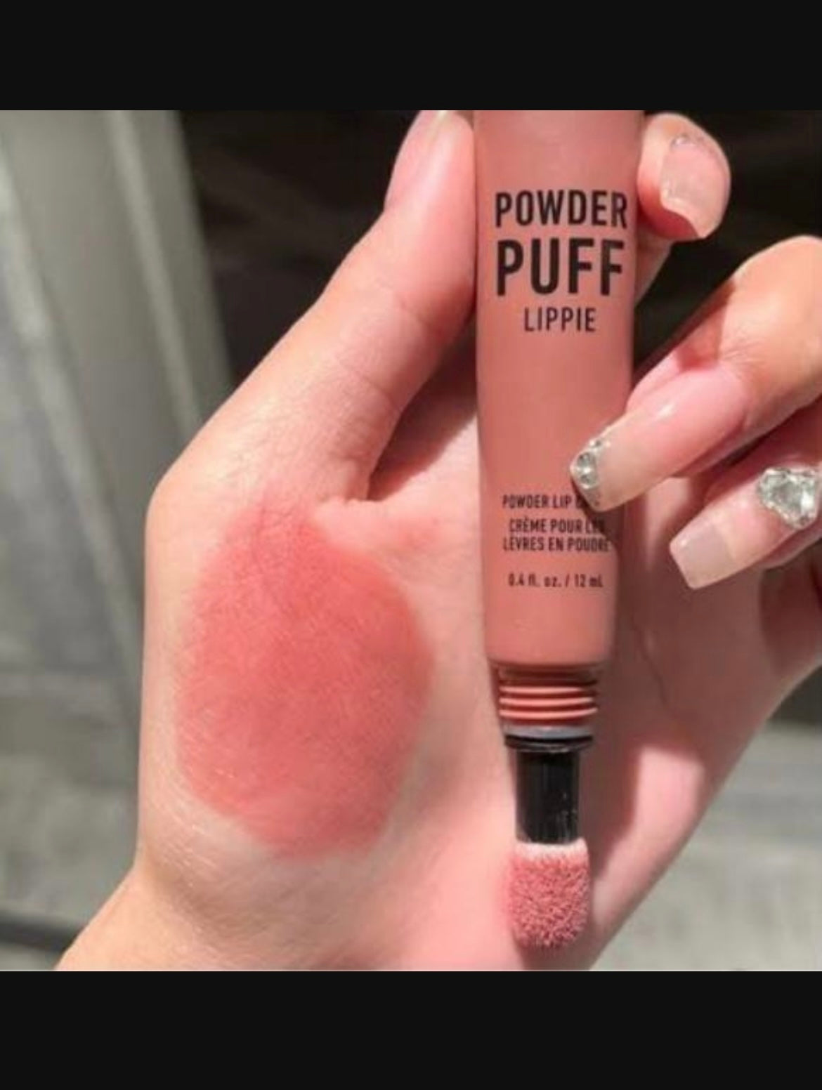 Powder Puff Lip Cream Blush Dewy 2 in 1 Red pink peach