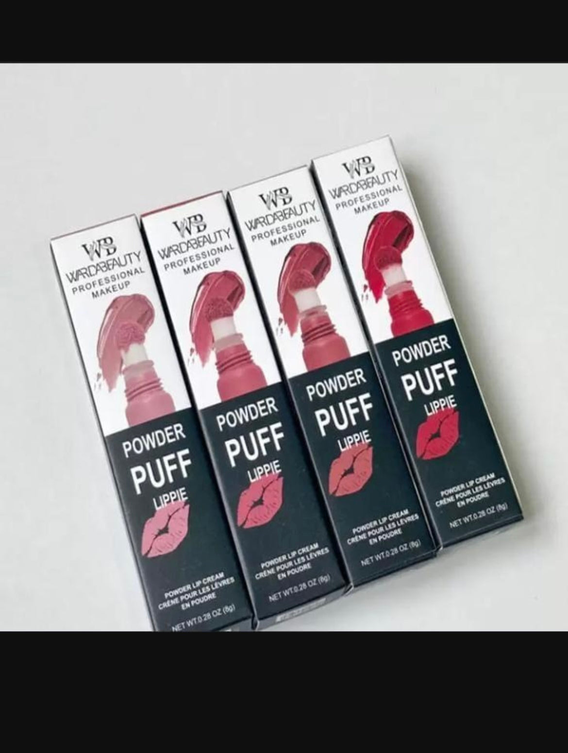Powder Puff Lip Cream Blush Dewy 2 in 1 Red pink peach
