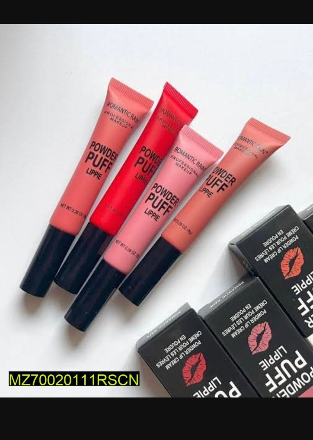 Powder Puff Lip Cream Blush Dewy 2 in 1 Red pink peach