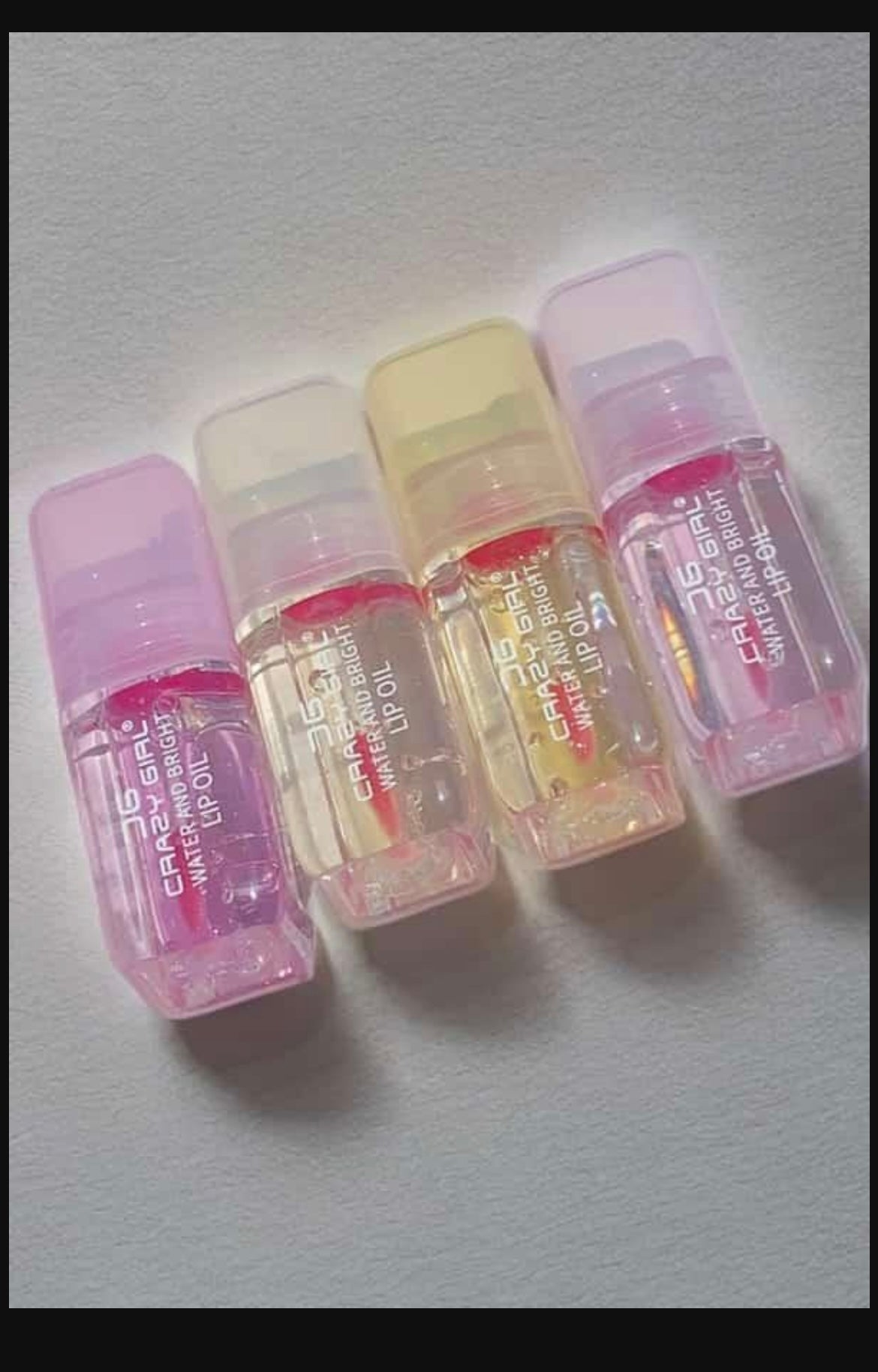 Crazy Girl Shiny Lip Oil Set of 4 Shades