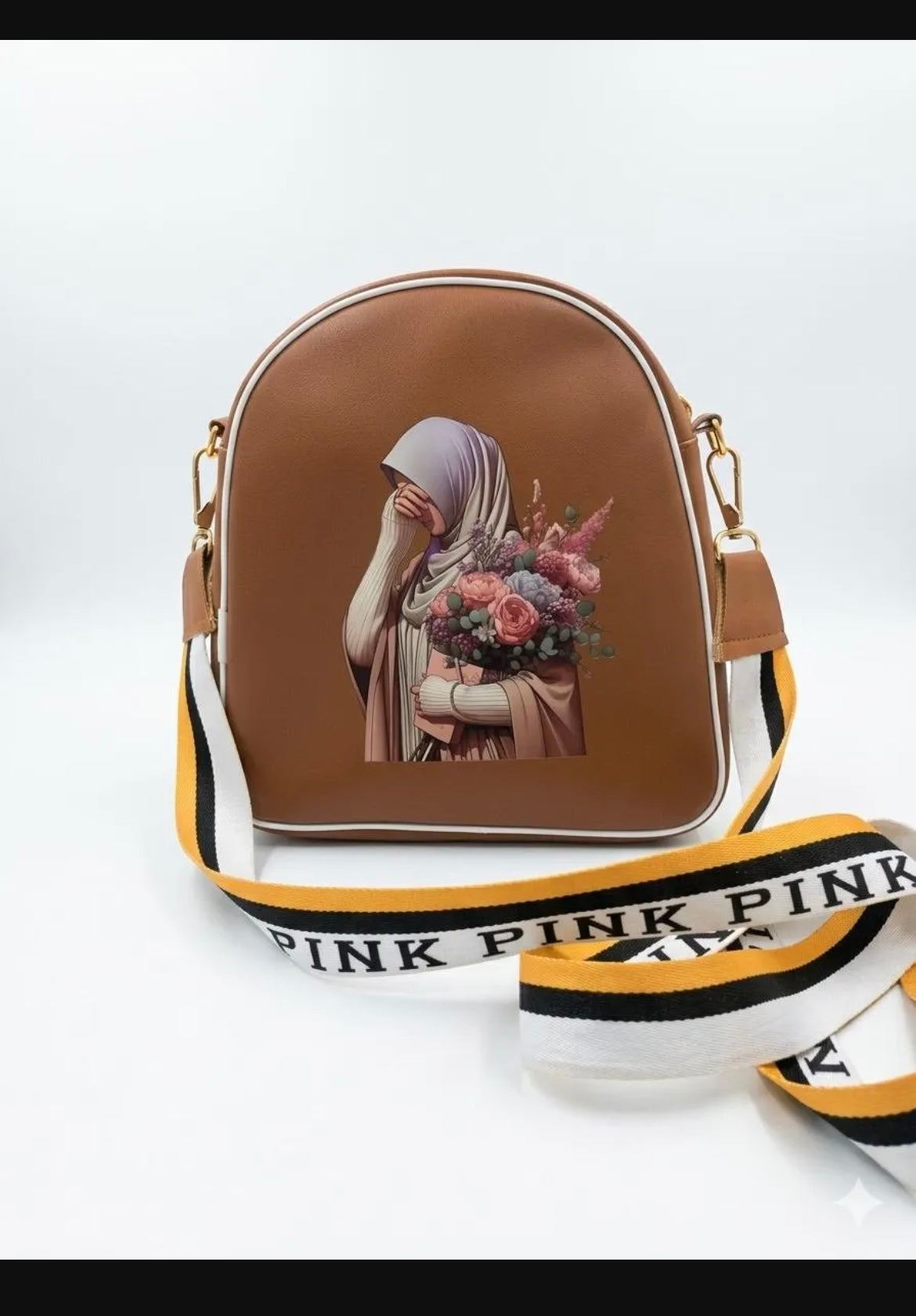 Girls Rexine Printed Cross Body New In Market