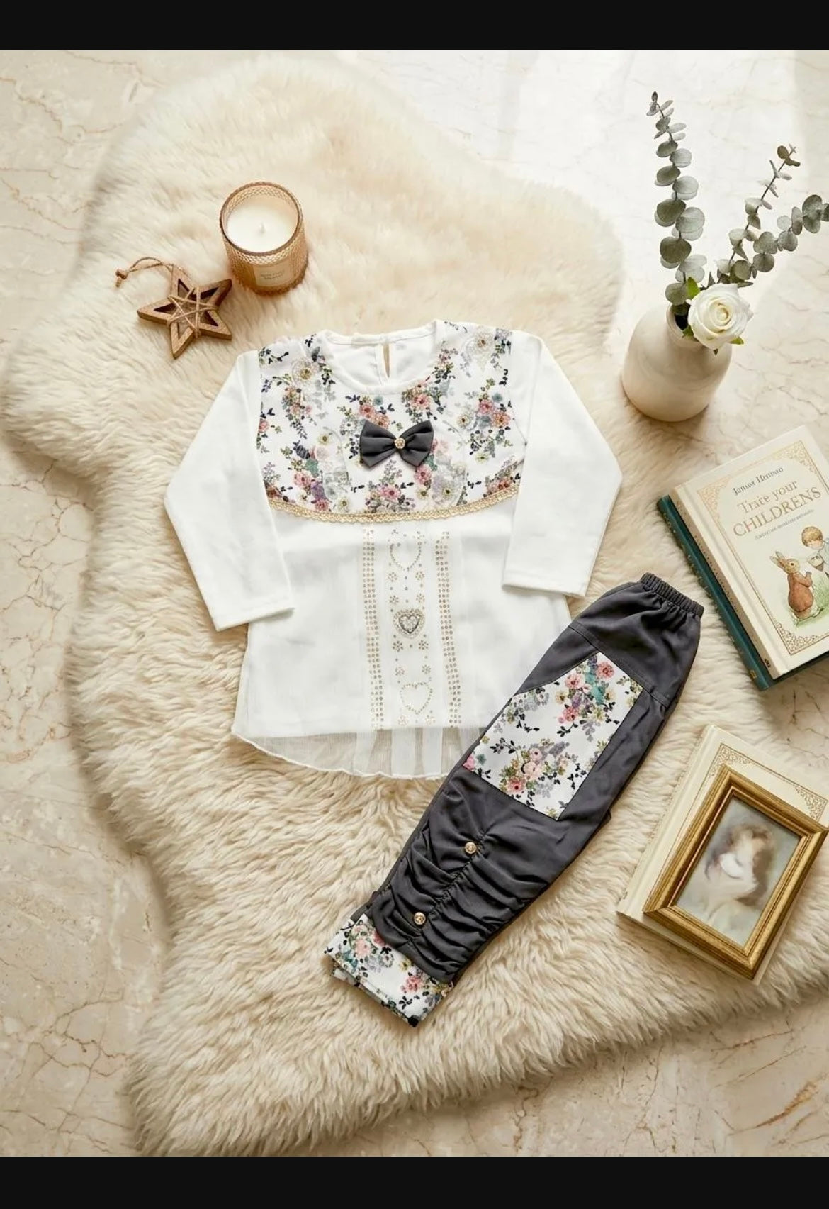 2 Pcs Summer Collection Printed Shirt Nd Trouser Set