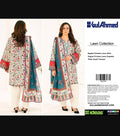 3 Pcs Women's Unstitched Embroidered Suit