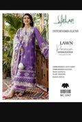 Unstiched Chikenkari Lawn 3 Pc Suit