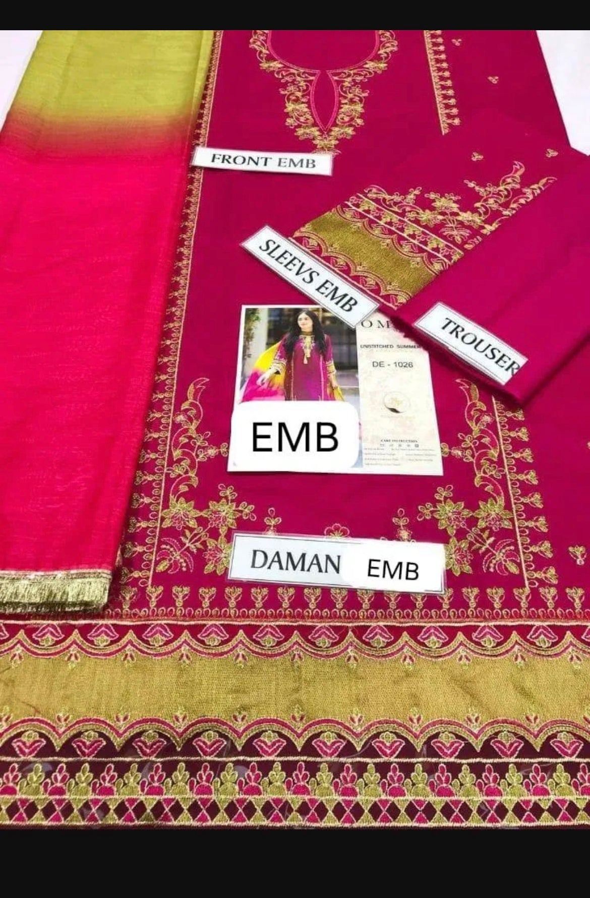 3piece lawn unstiched suit