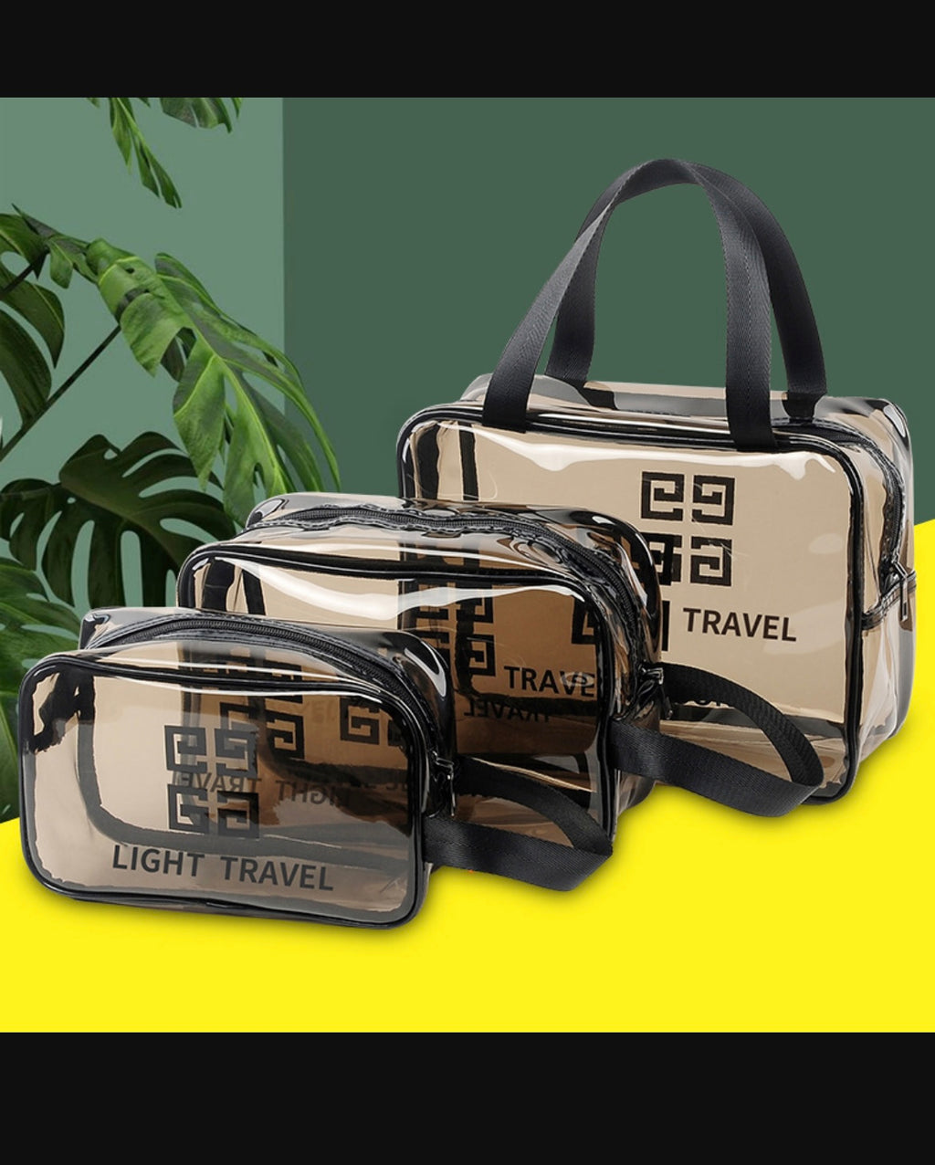 Transparent Travel Toiletry Bag set Waterproof