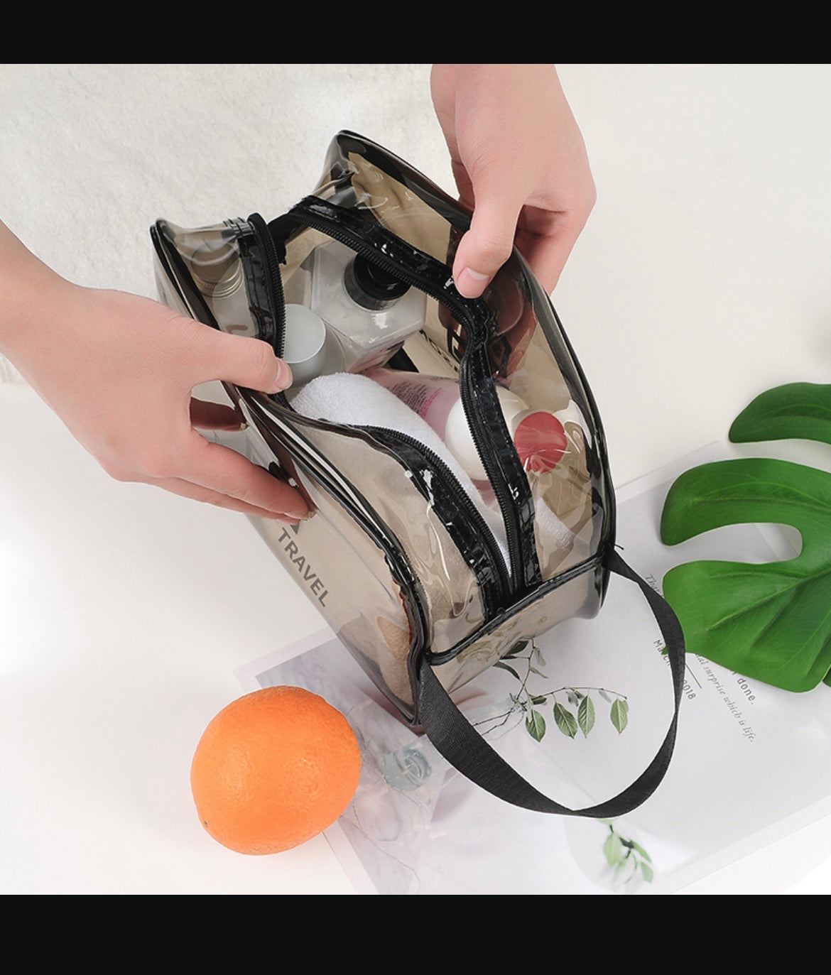 Transparent Travel Toiletry Bag set Waterproof